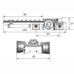 Optek Click Adjustable Mount Zeroing Block - ZB Lite Pro -Camp Lighting Sales OPZBLITEPRO 4
