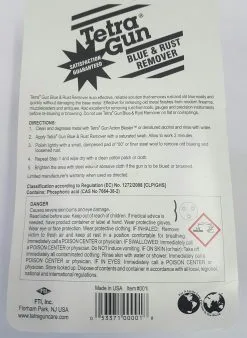 Tetra Gun Blue And Rust Remover -Camp Lighting Sales T001i 1