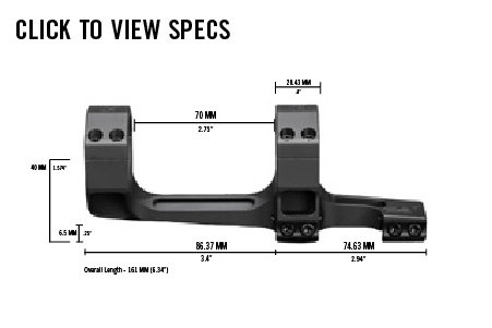 Vortex Optics Vortex Precision Extended Cantilever Mount 34mm 20 MOA 5 Vortex Optics Vortex Precision Extended Cantilever Mount 34mm 20 MOA - Image 3