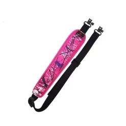 Wolf Creek Pink Camo Comfort Stretch Gun Sling With Swivels